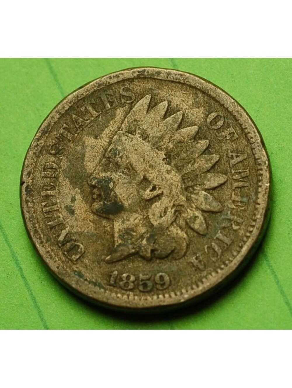 W831 1859 Indian Head Cent Penny 1c - Check Out Our Store 📜📜CIVIL WAR ERA📜📜